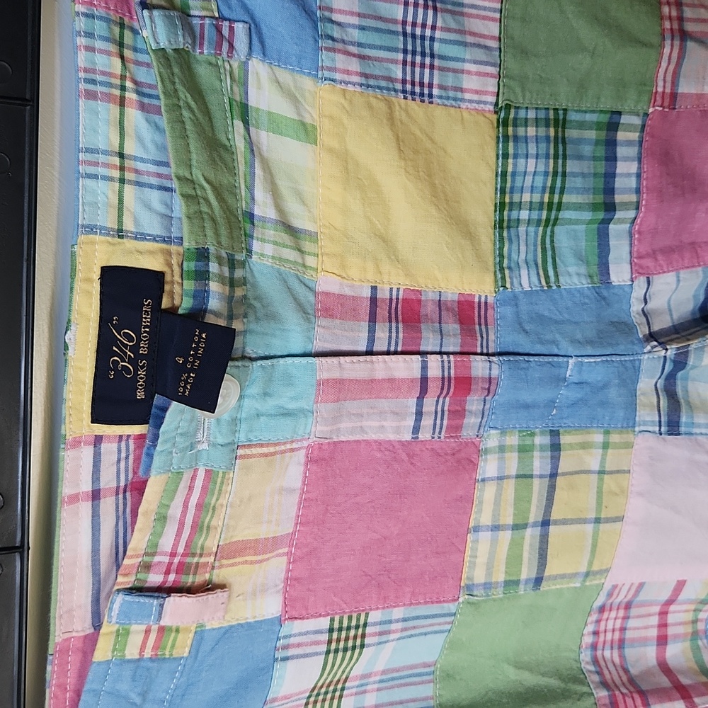 Brooks Brothers 346 Patchwork Pants. Women’s Size 4 - Picture 2 of 4